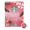 Starbucks Peppermint Mocha, Flavored K-Cup Coffee Pods, 100 Arabica, Naturally Flavored, Limited Edition, 22 ct