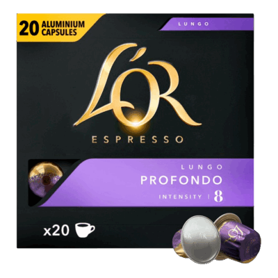 L'OR Espresso Lungo Intensity 8 Coffee Capsules