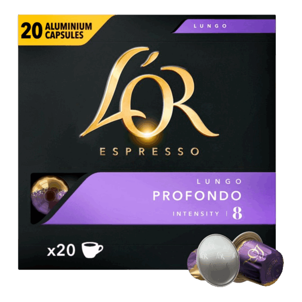 L'OR Espresso Lungo Intensity 8 Coffee Capsules