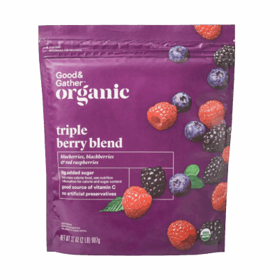 Organic Frozen Triple Berry Blend