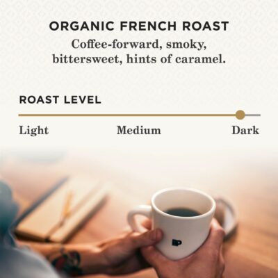 Peet's Coffee Organic French Roast, Dark Roast Ground Coffee, 18 oz Bag - Imagem 2