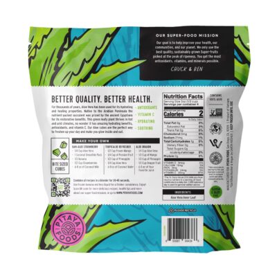 Pitaya Foods Frozen Aloe Bite Sized Pieces for Smoothies, 12oz, 1 Pk - Imagem 2