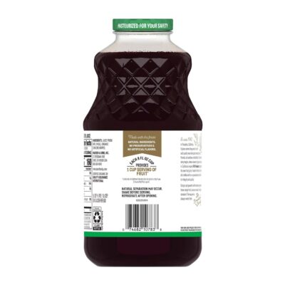 R.W. Knudsen Family Organic Just Concord Grape Juice, 100% Juice, 32 oz, Glass Bottle - Imagem 3