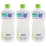Álcool etílico líquido 46º INPM tradicional 1lt (pacote c /3 unid.) (esp)
