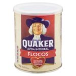 Aveia em flocos regular Quaker lata 450g.