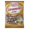 Bala caramelo de leite sabor baunilha Embaré pacote com 660g