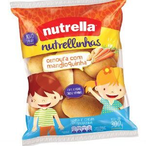 Bisnaguinha Nutrellinhas cenoura com mandioquinha 300g
