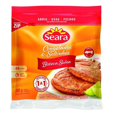 Bisteca Suína Seara Congelada 800g