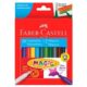 Canetinha hidrográfica 10 cores +2 mágicas Faber Castell