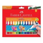 Canetinha hidrográfica Jumbo triangular Faber Castell 12 cores