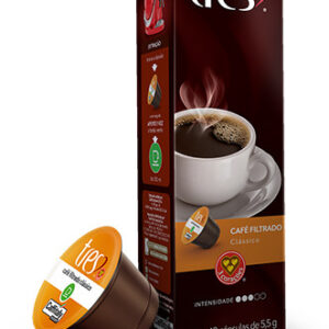 Cápsulas de café fitrado clássico 3 Corações 70g
