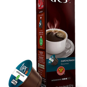 Cápsulas de café fitrado gourmet 3 Corações 70g