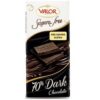 Chocolate amargo 70% cacau sem glúten e sem adição de açúcar Valor 100g
