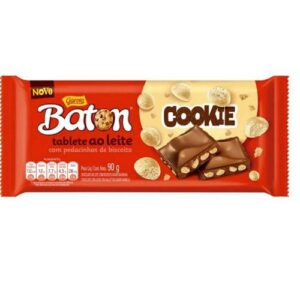 Chocolate Baton Cookie ao leite Garoto 90g