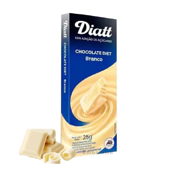 Chocolate Branco Sem Açúcar Diatt 25g
