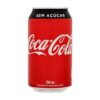 Coca Cola sem açúcar lata 350ml.