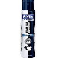 Desodorante aerosol invisible black white for Men Nivea 150ml.