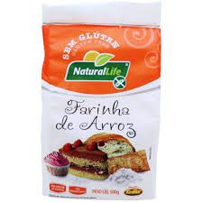 Farinha de arroz sem glúten Natural Life 500g