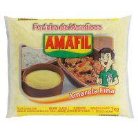 Farinha de mandioca amarela fina Amafil 1kg.