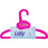 Kit de cabide rosa infantil Lolly 6x1