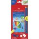 Lápis de cor Ecolápis triangular Faber Castell 12 cores