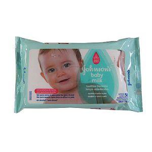 Lenço umedecido Johnsons Baby Milk 48x1