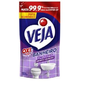 Limpador Veja banheiro Oxi ativo antibac 0% cloro refil 400ml