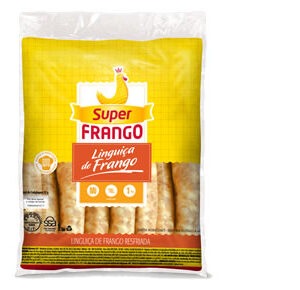 Linguiça fina de frango resfriada Super Frango 800g