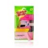 Luvas Scotch Brite p/ tarefas delicadas tamanho médio (rosa)