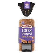 Pão 100% integral Teff e avelã Wickbold 400g
