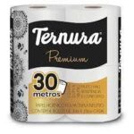 Papel higiênico folha dupla 30 metros Ternura 4X1