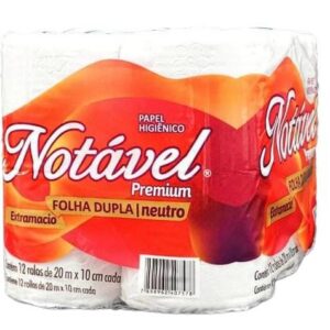 Papel higiênico neutro folha dupla - 30 metros 12x1 Notável