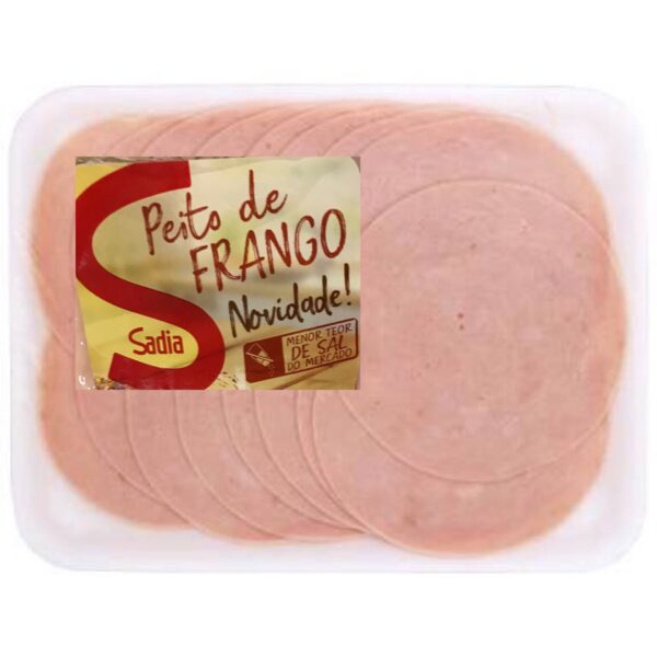 Peito de frango fatiado Sadia 100g