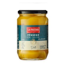 Pêssego Diet em calda adoçado com sucralose La Pastine 410g