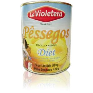 Pêssego em calda diet La Violetera 800g.