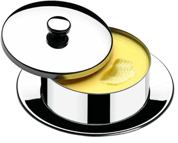 Porta manteiga de inox Brinox