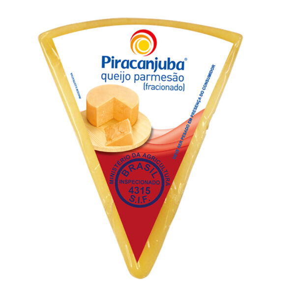Queijo parmesão fracionado Piracanjuba 280g.