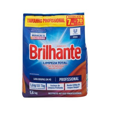 Sabão em Pó Brilhante Limpeza Total 4kg