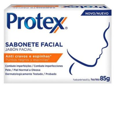 Sabonete Facial Anti Cravos e Espinhas Protex 85g