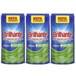 Tira manchas antibacteriano Brilhante Utile Fresh sachê 450ml (pacote c/ 3 unid.)