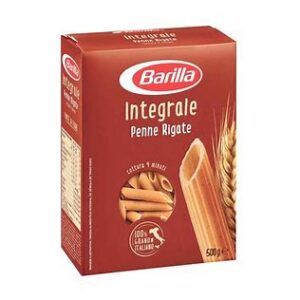 Massa italiana integral Penette Rigate Barilla 500g.