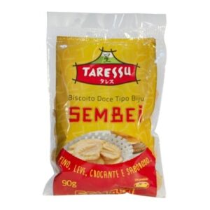 Biscoito Doce Taressu Biju Sembei Pacote 90g