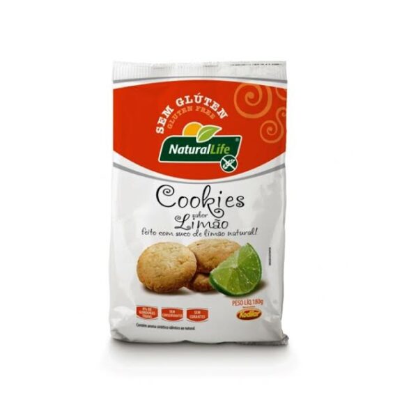 Cookies sabor limão sem glúten Natural Life 180g