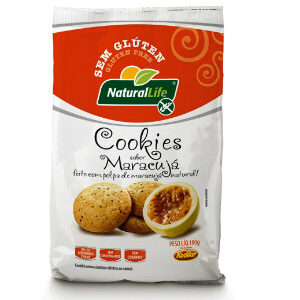 Cookies sabor maracujá sem glúten Natural Life 180g