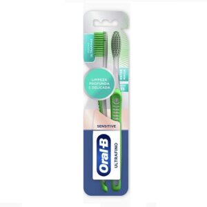 Escova de Dente Oral-B Ultrafino Sensitive 2 Unidades