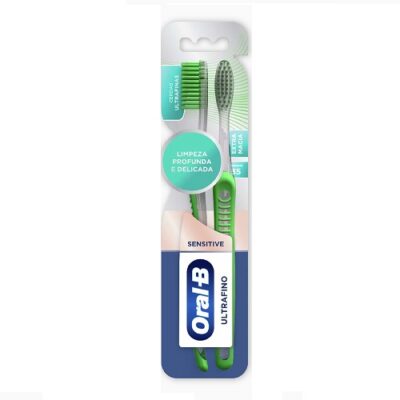 Escova de Dente Oral-B Ultrafino Sensitive 2 Unidades