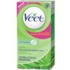 Folhas de cera fria depilatória corporal com aloe vera p/ pele seca Veet 12x1