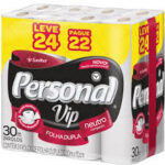 Papel higiênico folha dupla Personal Vip 24x1 ( rolo c/ 20mts)